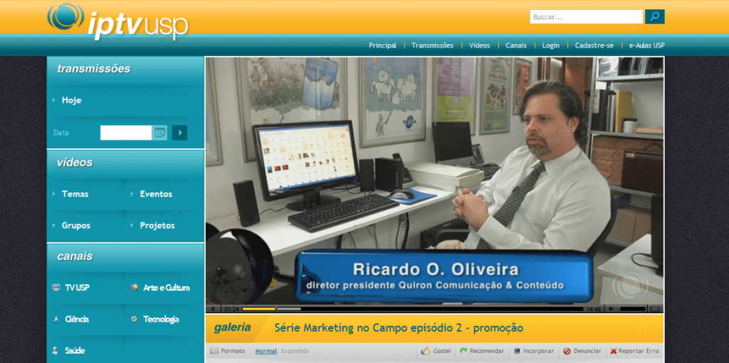 Marketing No Campo Entrevista Ricardo O De Oliveira Tv Usp
